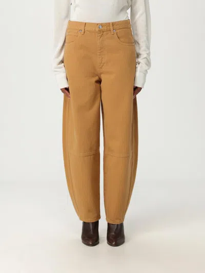 Frame Jeans  Woman Color Brown In Orange