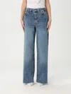 Frame Jeans  Woman Color Denim In Denim
