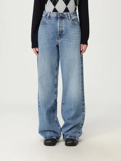 Frame Jeans  Woman Color Denim In Blue