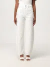 Frame Rhinestone-embellished White Cotton Straight Jeans In White