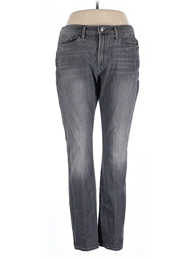 Pre-owned Frame Jeans In Gray