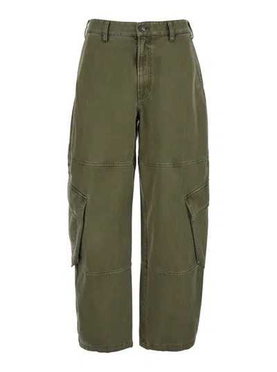 FRAME 'THE BUBBLE CARGO' GREEN JEANS