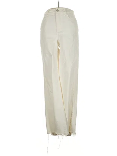 Pre-owned Frame Jeans In Ivory