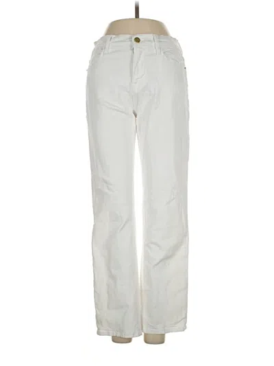 Pre-owned Frame Jeans In Ivory