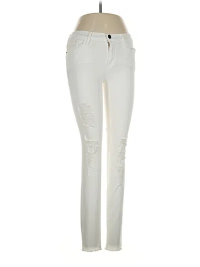 Pre-owned Frame Jeans In Ivory