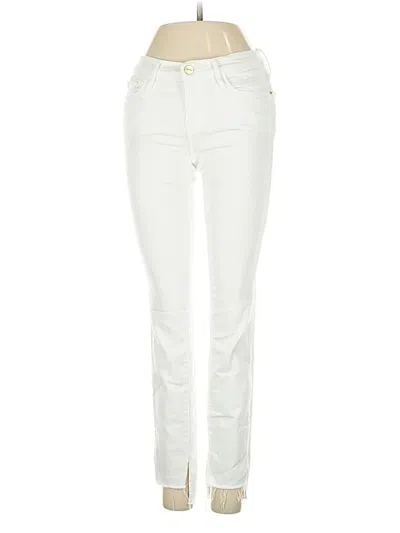 Pre-owned Frame Jeans In Ivory