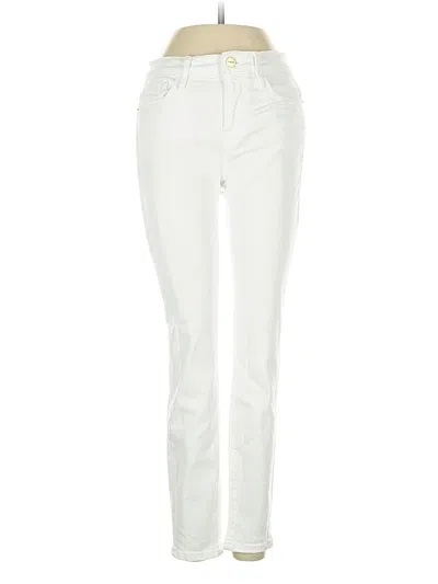 Pre-owned Frame Jeans In Ivory