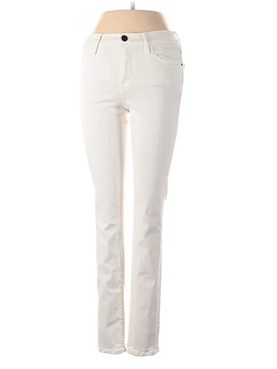 Pre-owned Frame Jeans In Ivory