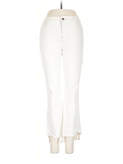 Pre-owned Frame Jeans In Ivory