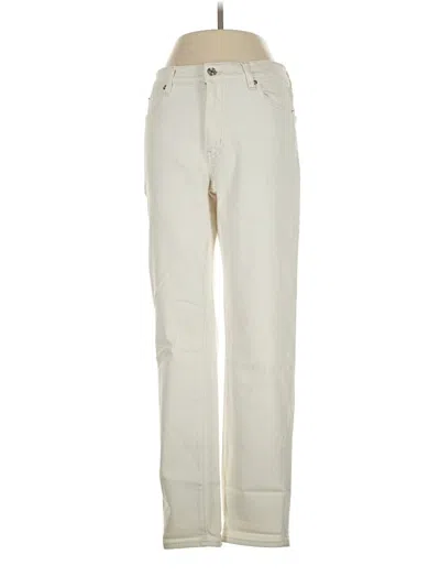 Pre-owned Frame Jeans In Ivory