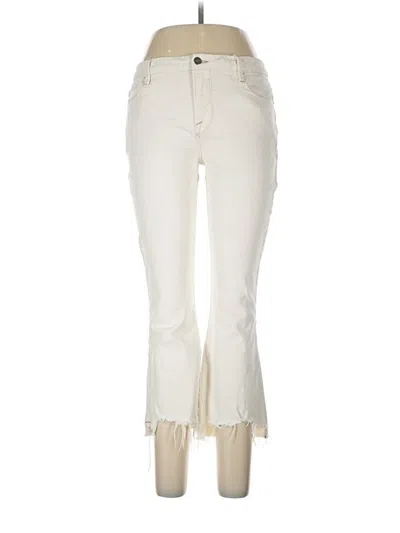 Pre-owned Frame Jeans In Ivory