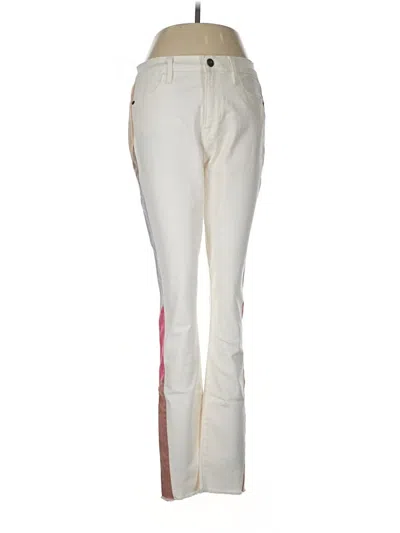 Pre-owned Frame Jeans In Ivory