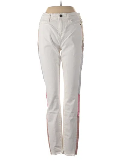 Pre-owned Frame Jeans In Ivory