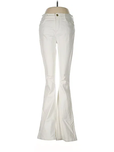 Pre-owned Frame Jeans In Ivory