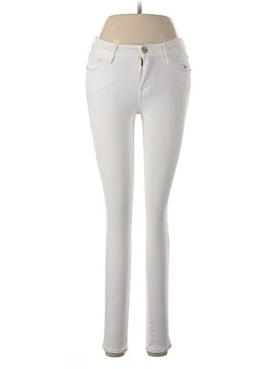 Pre-owned Frame Jeans In Ivory