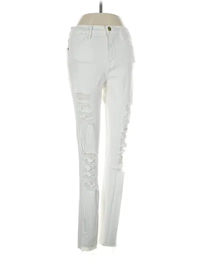 Pre-owned Frame Jeans In Ivory