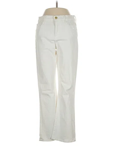 Pre-owned Frame Jeans In Ivory