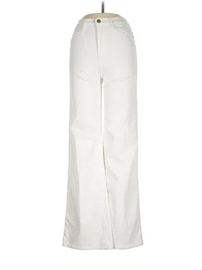 Pre-owned Frame Jeans In Ivory