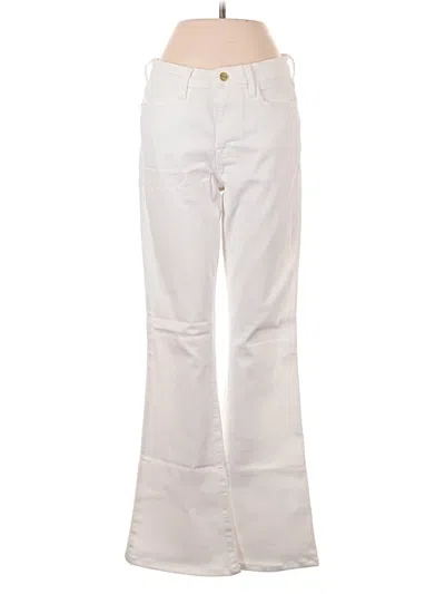 Pre-owned Frame Jeans In Ivory