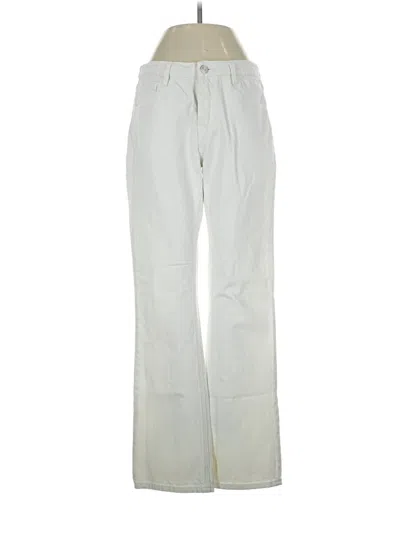 Pre-owned Frame Jeans In Ivory