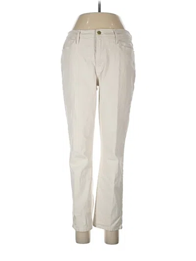 Pre-owned Frame Jeans In Ivory