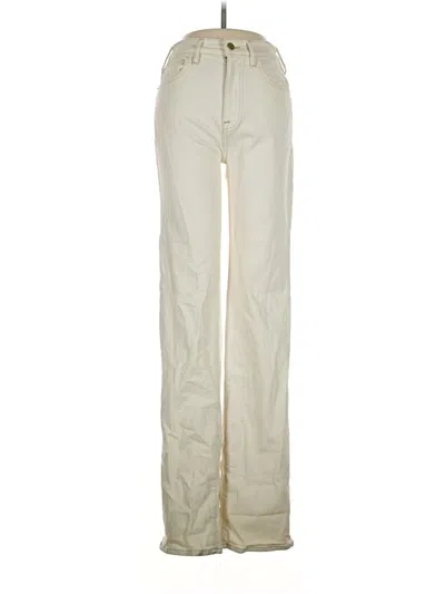 Pre-owned Frame Jeans In Ivory
