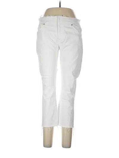 Pre-owned Frame Jeans In Ivory