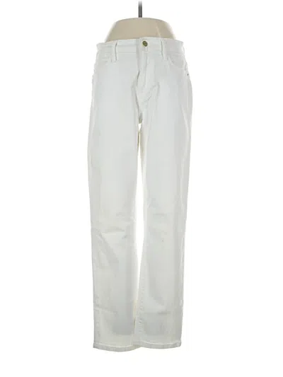 Pre-owned Frame Jeans In Ivory