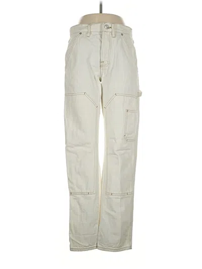 Pre-owned Frame Jeans In Ivory