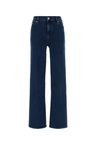 Frame Stretch Denim Le Slim Palazzo Jeans In Blue