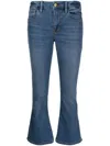 Frame The Reboot Crop Bootcut Jeans In Blue