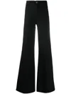 Frame Le Palazzo Crop Jeans In Slow Days In Multicolor