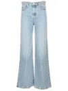 Frame The Slim Palazzo Stretch High-rise Wide-leg Jeans In Multicolor