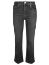 Frame Le Crop Mini Boot Raw Fray Jeans In Murphy