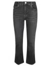 Frame Le Crop Mini Boot Raw Fray Jeans In Murphy