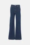 Frame Le Palazzo High-waisted Jeans In Blue