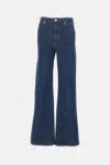 Frame Le Palazzo High-waisted Jeans In Blue