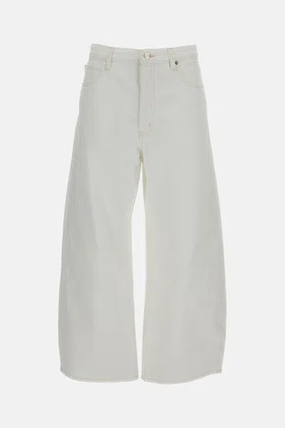 Frame Jeans The Bow Crop In White