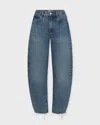 Frame Jeans The Bubble Crop Washed Blue In Blue