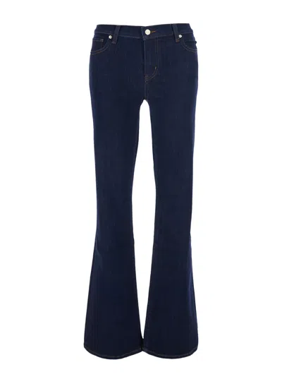 Frame Jeans The Rodeo Straight-leg With Zip Closure & Pockets In Blue