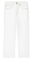 Frame Womens Au Natural Clean The Hang Straight-leg Denim Jeans In White
