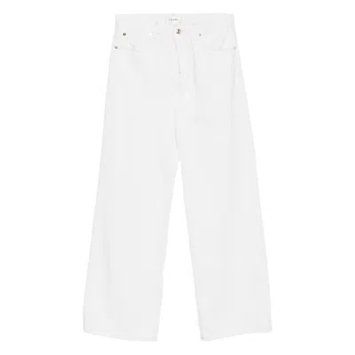 Frame Wide-leg Jeans In White