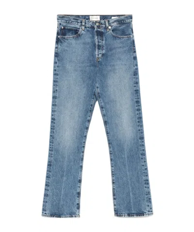 Frame Jeans With Belt Loops In Blue