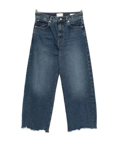Frame Jeans With Belt Loops In Blue