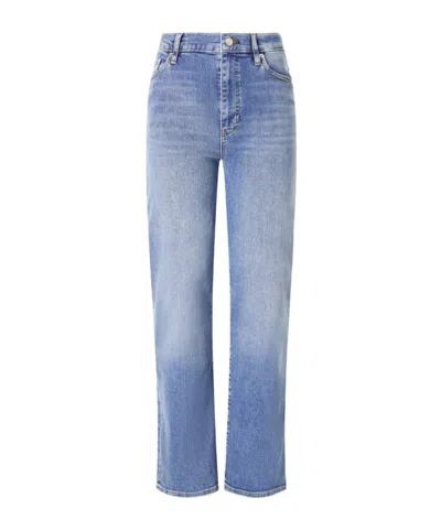 Frame Le Sleek High-rise Straight-leg Jeans In Blue