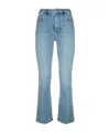 Frame Jeans With Belt Loops In Light Blue