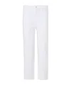 Frame Jeans With Belt Loops In White