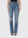 Frame The Vertical High Waist Relaxed Straight Leg Jeans In Blue