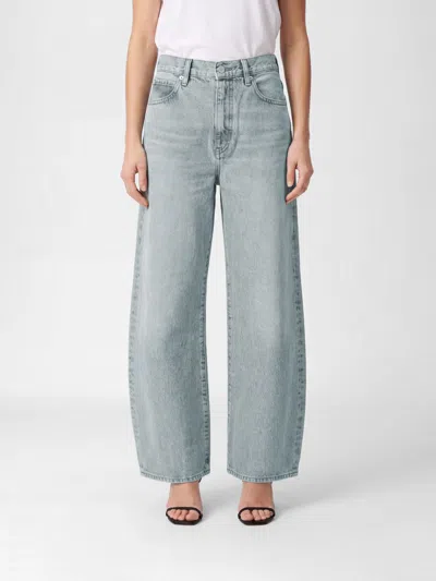 Frame Jeans Woman Color Denim In Blue