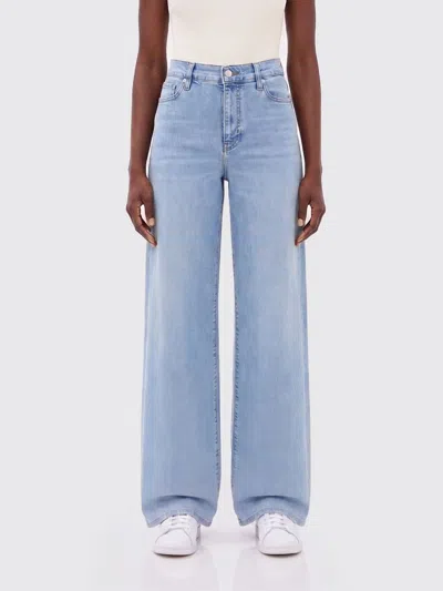 Frame Wide-leg Denim Jeans In Blue